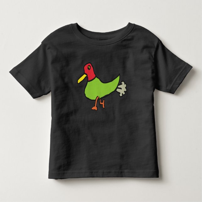 Funny Farting Duck Kleinkind T-shirt (Vorderseite)