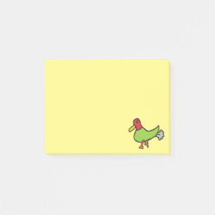 Funny Farting Duck Post-it Klebezettel