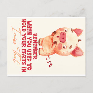 Funny Farting  Postkarte