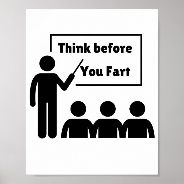 Funny Farting Spaß Poster (Vorne)