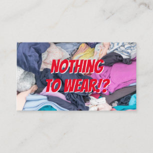 Funny Fashion Berater und lustiger Outfitters Schr Visitenkarte