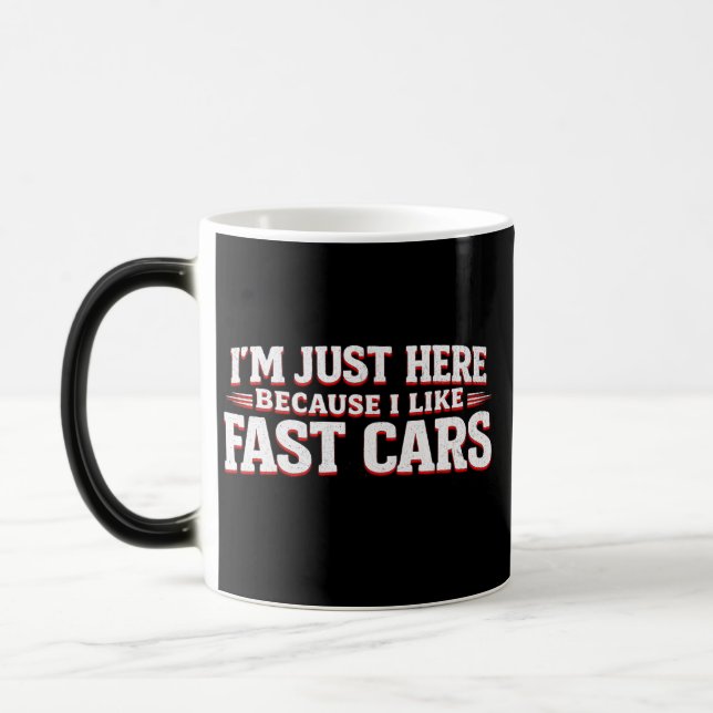 Funny Fast Cars Car Enthusiasts & Racing Verwandlungstasse (Links)