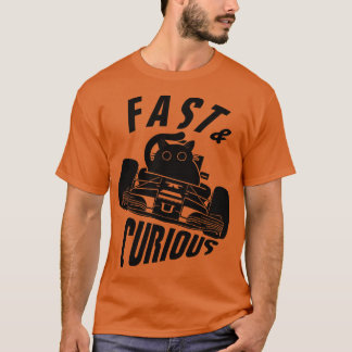 Funny Fast Curry Pilot Cat T-Shirt