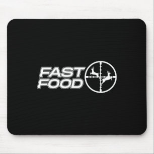 Funny Fast Food Hirsch Jagd Geschenk für Jäger Män Mousepad