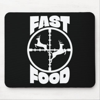Funny Fast Food Hirsch Jagd Geschenk für Jäger Män Mousepad