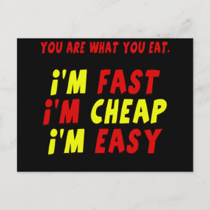 Funny Fast günstig Easy T - Shirt Geschenke Postkarte