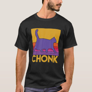 Funny Fat Cats Chonk Oh Lawd er kommt Vintag Rette T-Shirt