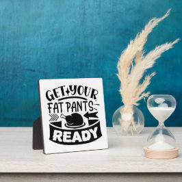 Funny Fat Pants Erntedank Display Plaque Fotoplatte