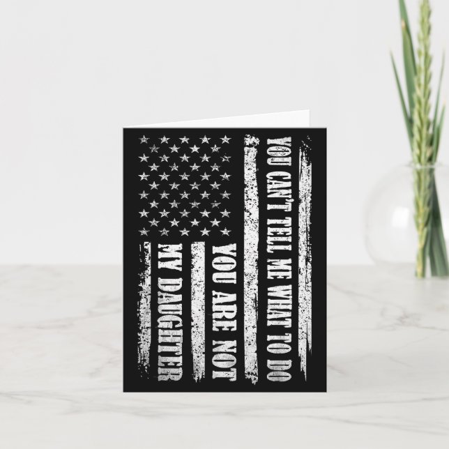 Funny Father Day Design For Daddy Papa Men From Da Karte (Vorderseite)