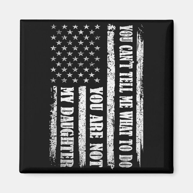 Funny Father Day Design For Daddy Papa Men From Da Magnet (Vorne)