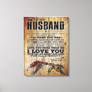 Funny Father Gift   An meine Familie anwesend Leinwanddruck