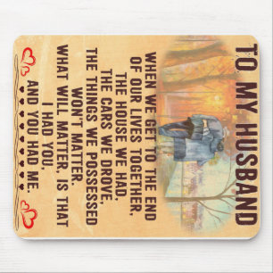 Funny Father Gift An meine Familie anwesend Mousepad