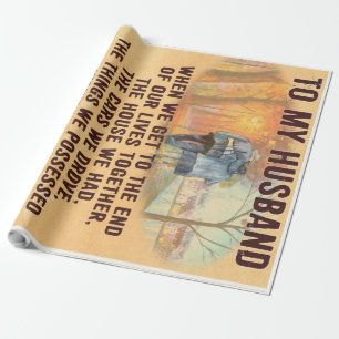 Funny Father Gift   To My Family Present Geschenkpapier