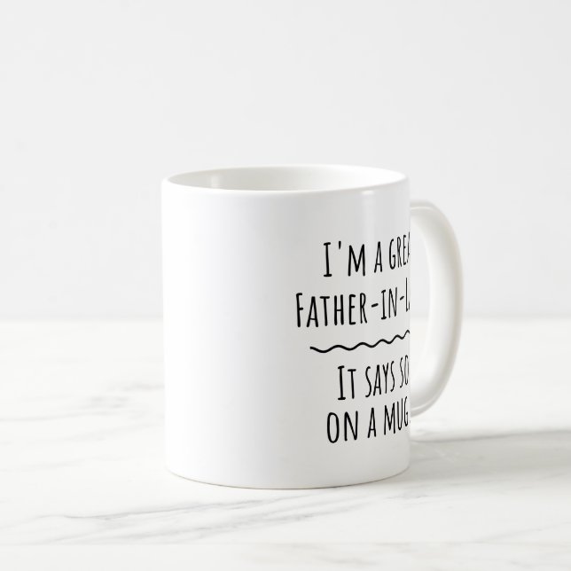 Funny Father of Law Coffee Tasse Gift (VorderseiteRechts)