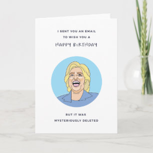 Funny Father's Day Card - Hilary Clinton Thema Karte