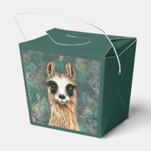 Funny Favor Box mit Curry Playful Llama Geschenkschachtel
