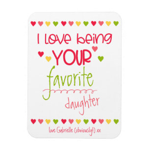Funny Favorite Child in Niedlicher Farbtypografie Magnet