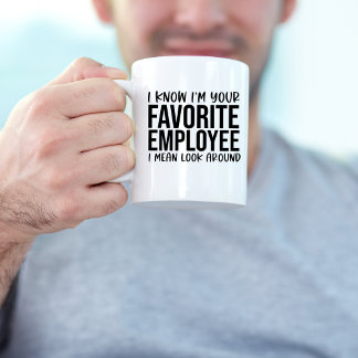 Funny Favorite Employee, Office Workplace Kaffeetasse