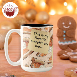 Funny Favorite Pumpkin Pie Zweifarbige Tasse