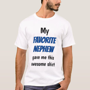 Funny Favorite Uncle Nephew Typografie T-Shirt