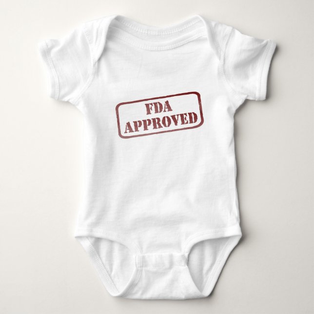 Funny FDA genehmigte Baby Spaß Red Not Briefmarke. Strampler (Vorderseite)