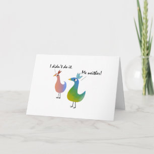 Funny Feathers~Personalisieren Sie einen 21. Belat Karte
