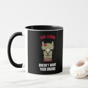 Funny Featting Zitat und Lama Tasse