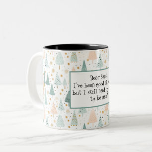 Funny Fee Weihnachts-Sprichwort Zweifarbige Tasse