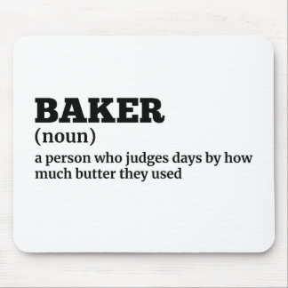 Funny Feinschmecker - Baker Definition Mouse Pad Mousepad