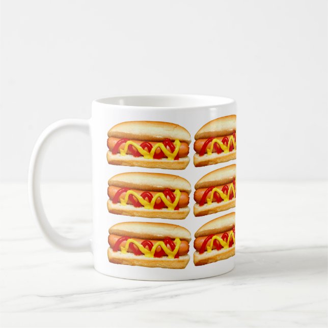 Funny Feinschmecker Hot Dog Kaffeetasse (Links)