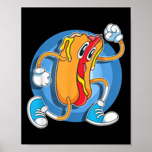 Funny Feinschmecker Hot Dog Lover Fast Food Franks Poster
