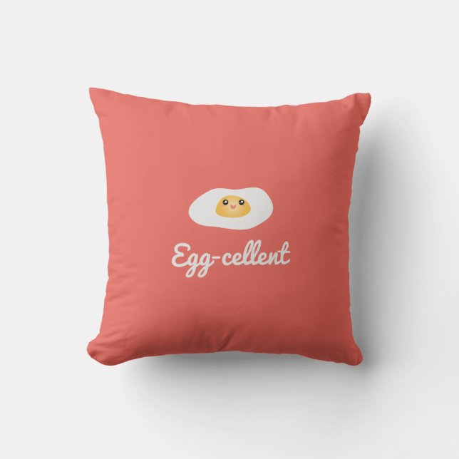 Funny Feinschmecker Niedlich Egg Eggcellent Humorv Kissen (Vorderseite)