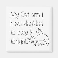 Funny Feline Entschuldigung Bleibe mit Katzentypog