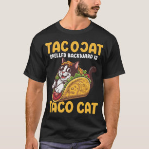 Funny Feline TacoCat rückwärts geschrieben Taco Ca T-Shirt