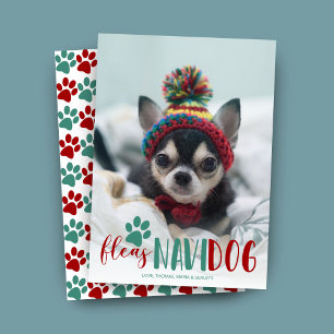 Funny Feliz Navidad Dog Foto Weihnachten