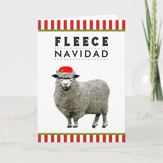 Funny Feliz Navidad Feiertagskarte (Vorderseite)