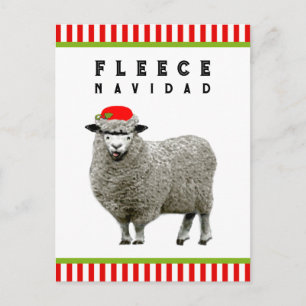 Funny Feliz Navidad Feiertagspostkarte