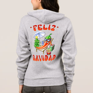 Funny Feliz Navidad Niedlicher Chili Hoodie
