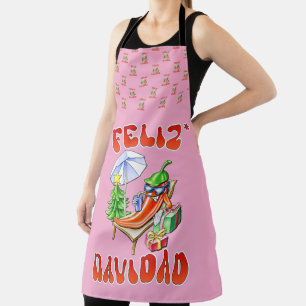Funny Feliz Navidad Niedlicher Chili Schürze