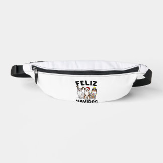 Funny Feliz Navidog Australian Shepherd Hundeliebh Bauchtasche