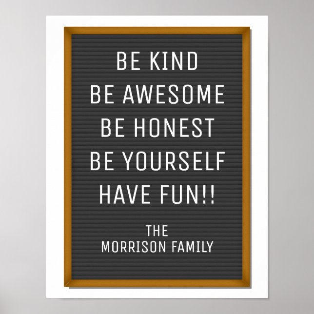 Funny Felt Letter Board Ihren eigenen Text, Zitat Poster (Vorne)