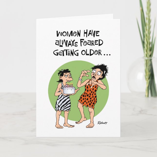 Funny Female Birthday Card Karte (Vorderseite)