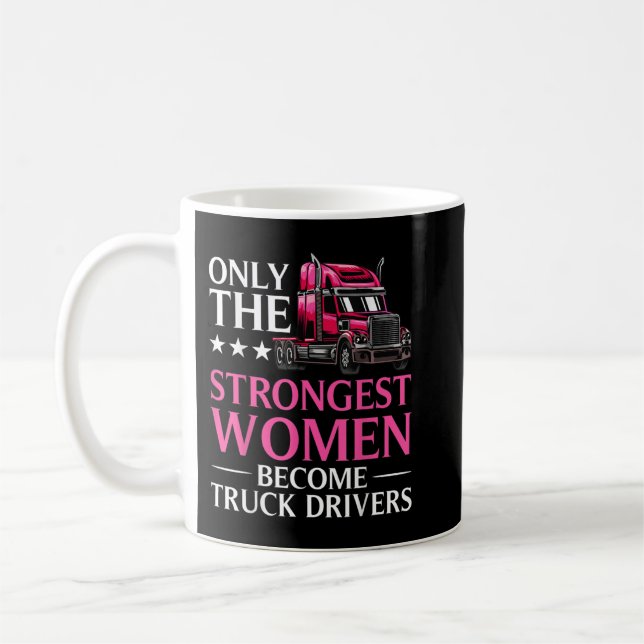 Funny Female LKW Driver Design for Women Girls T Kaffeetasse (Links)