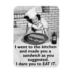 Funny Feminist macht mich zu einem Sandwich Magnet