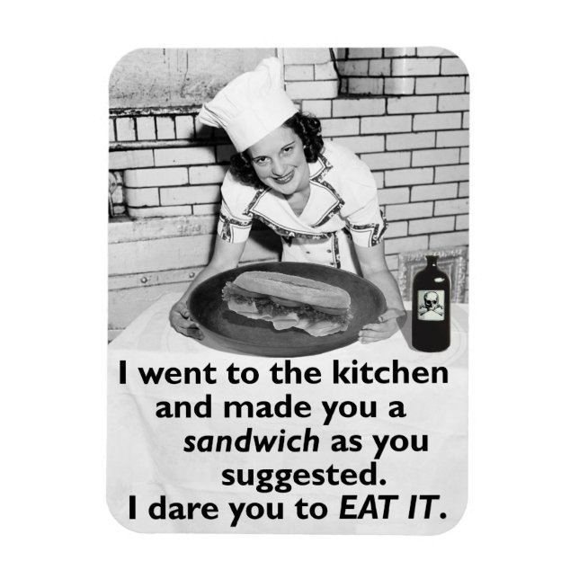 Funny Feminist macht mich zu einem Sandwich Magnet (Vertikal)