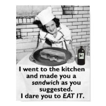 Funny Feminist macht mich zu einem Sandwich