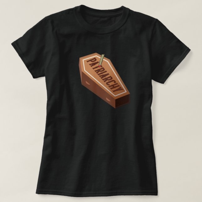 Funny Feminist Stake the Patriarchat T-Shirt (Design vorne)