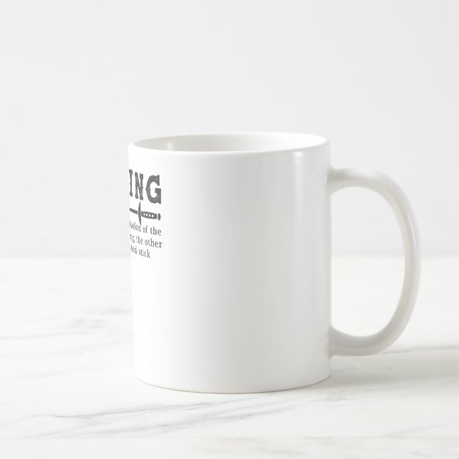 Funny Fencer Design Dictionary Fencing T - Shirt Kaffeetasse (Rechts)