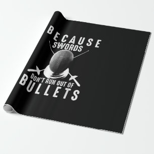 Funny Fencing Geschenk Niedlich Fencer Liebe Schwe Geschenkpapier