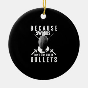 Funny Fencing Geschenk Niedlich Fencer Liebe Schwe Keramik Ornament